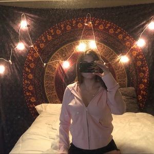 Pink Calvin Klein zip up jacket